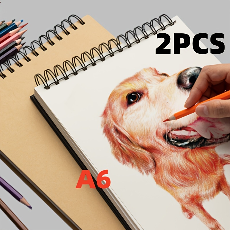 Photography Book - สมุดวาดภาพลายหนังวัววินเทจ 2 เล่ม 30 แผ่น -
