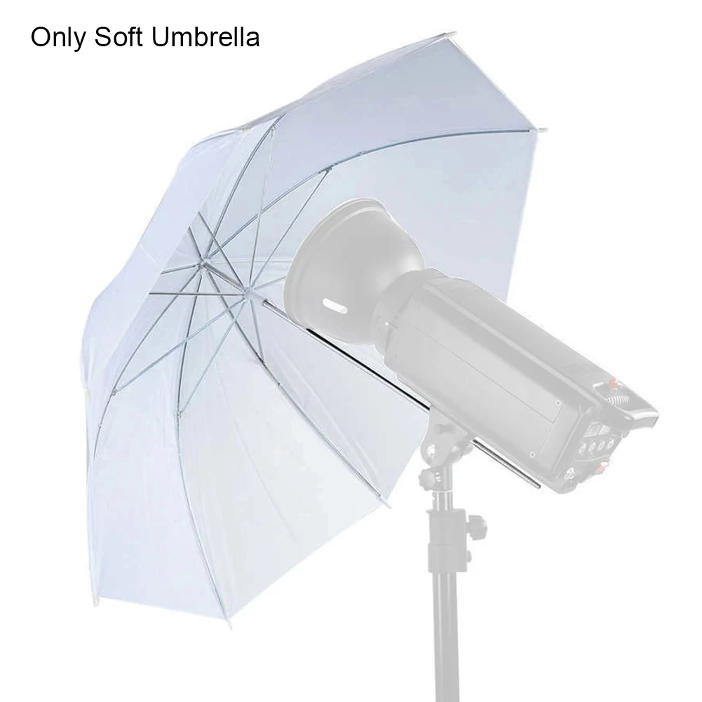 Photography Umbrella - 20 นิ้วสตูดิโอถ่ายภาพแสงแฟลชโปร่งแสงสีขาวถ่ายภาพ Daylight Reflector ร่มนุ่มพับได้สําหรับการถ่ายภาพ