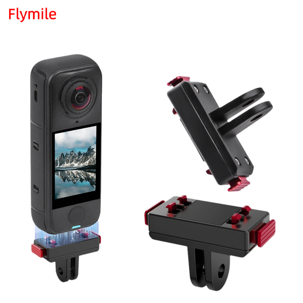 Camera Wrist Strap - ฐานยึดแม่เหล็กแบบปลดเร็วสำหรับ Insta360 X6/X5/X4 Air/Ace Pro/Pro2 พร้อมอุปกรณ์เสริมกล้องแบบล็อคกรงเล็บอย่างมั่นคง