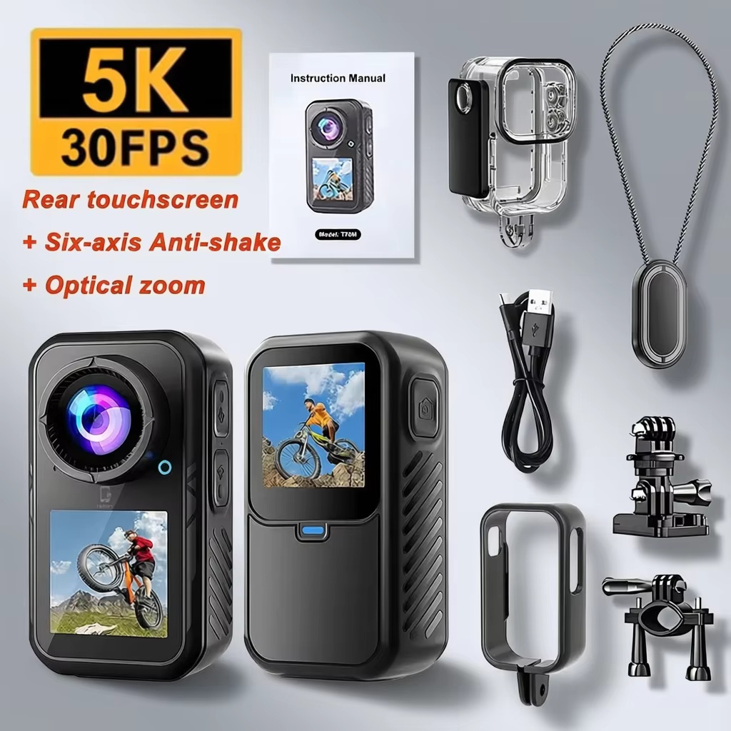 กล้องแอคชั่น 5K แบบสัมผัสหน้าจ - Photographic Memory บทวิจารณ์และราคา
