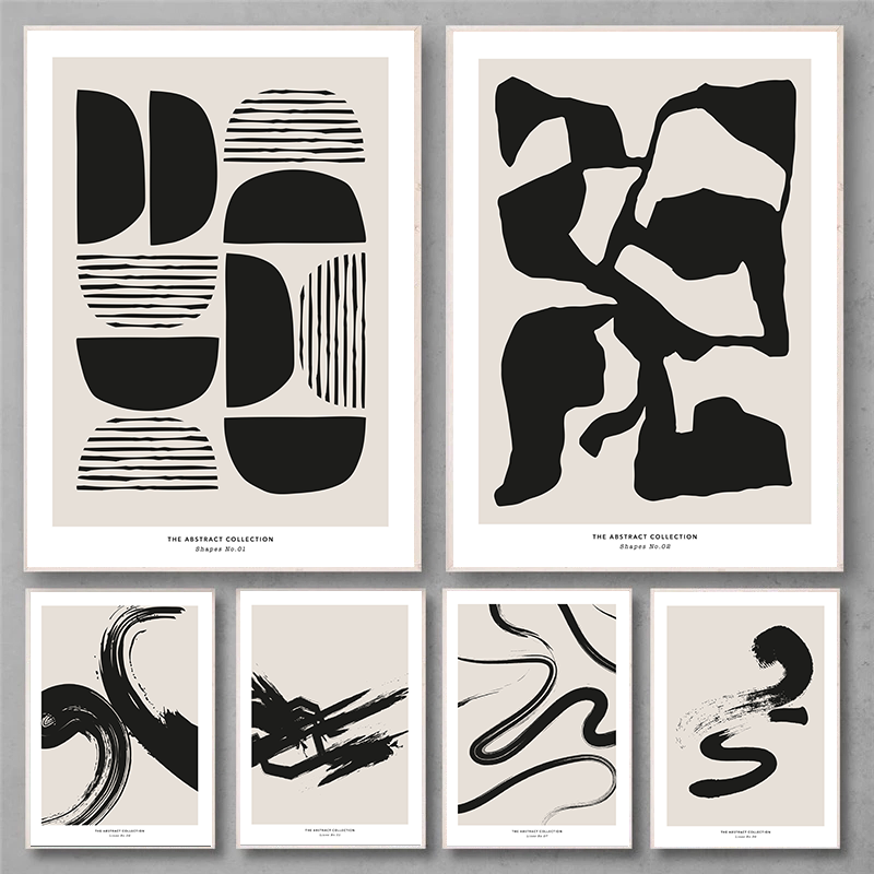 ภาพพิมพ์ศิลปะนามธรรมลายเส้นมิน - Photography Design บทวิจารณ์และราคา
