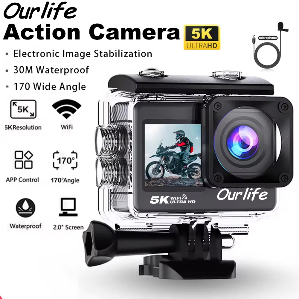 Ourlife 5K Action Camera 4K60F - Photographic Memory บทวิจารณ์และราคา